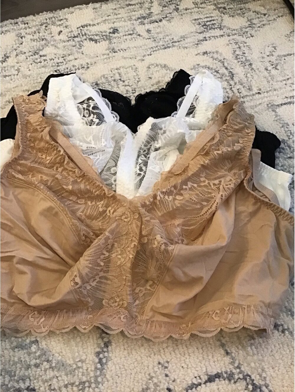 Breezies bras, 2x, set of 3, new, soft support, unlined, wirefree